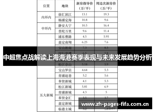 中超焦点战解读上海海港赛季表现与未来发展趋势分析
